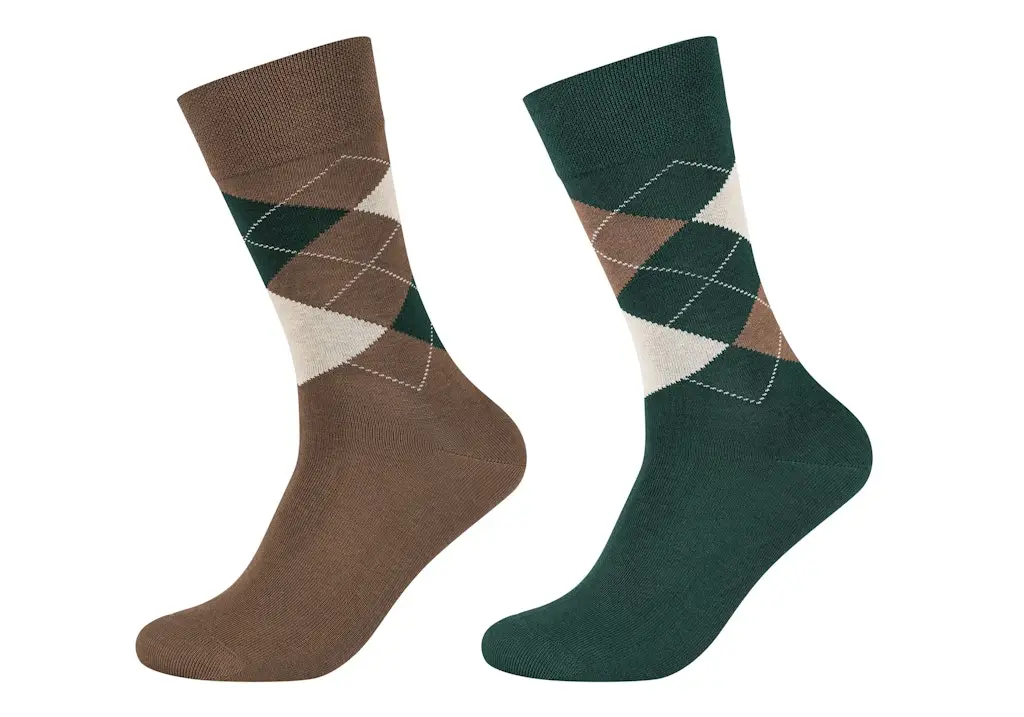 Men ca-soft classic argyle Socks 2p