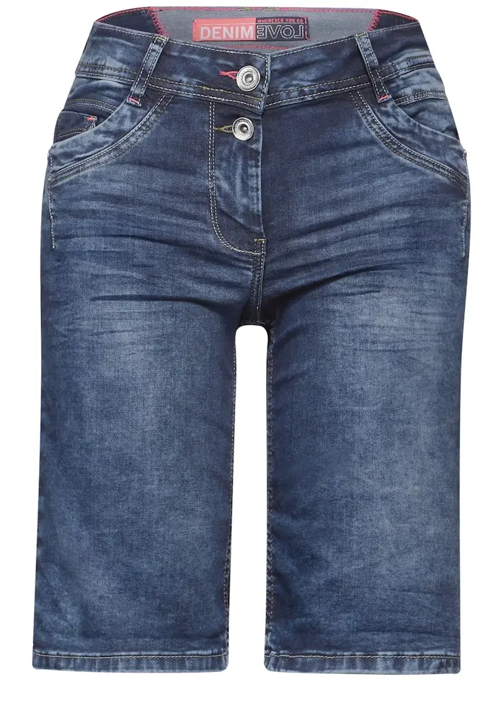 Mittelblaue Jeans Shorts