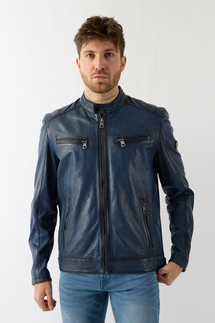 Modena Leather Biker Jacket