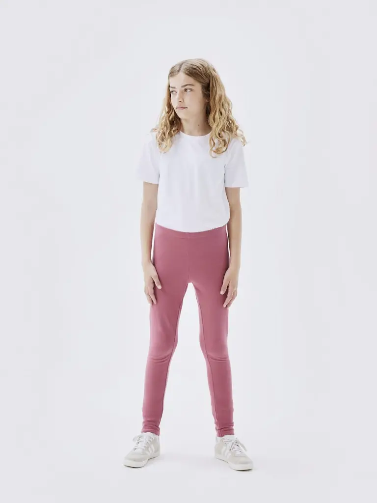 NKFDAVINA SOLID SWE LEGGING BRU N NOOS