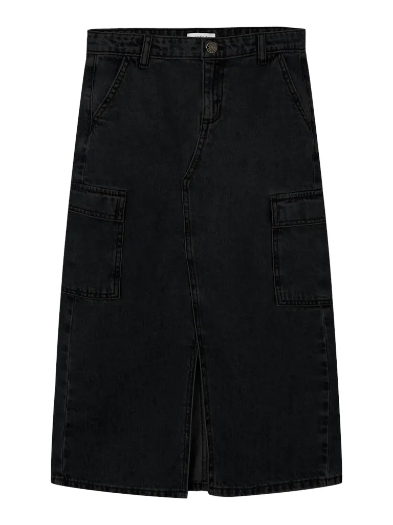 NKFMARIA DNM LONG CARGO SKIRT 2718-BE BF