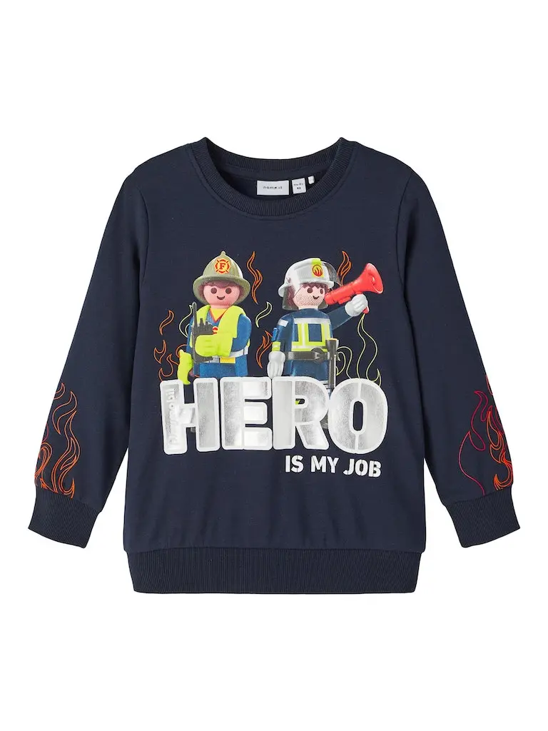 NMMJOSHI PLAYMOBIL SWEAT UNB SKY