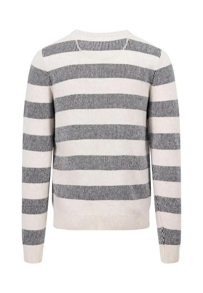 O-Neck, Lambswool, Stripe*RWS