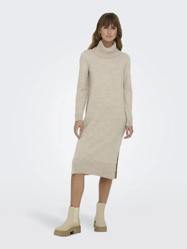 ONLBRANDIE L/S ROLLNECK DRESS KNT NOOS