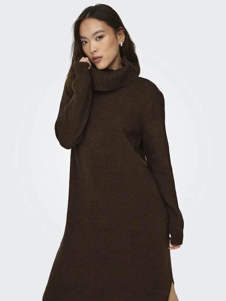 ONLBRANDIE L/S ROLLNECK DRESS KNT NOOS