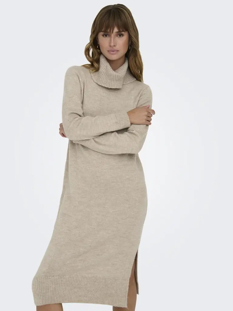 ONLBRANDIE L/S ROLLNECK DRESS KNT NOOS