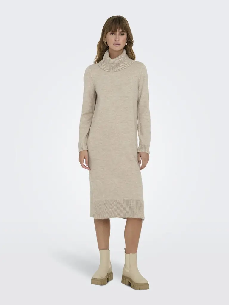 ONLBRANDIE L/S ROLLNECK DRESS KNT NOOS