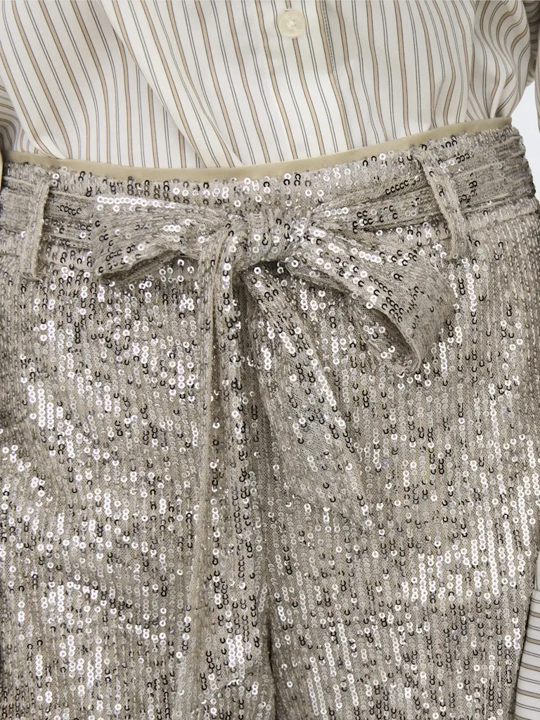 ONLFRANSA HW SEQUIN BELT SHORTS TLR