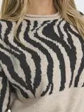 ONLJADE ZEBRA LS O-NECK CC KNT