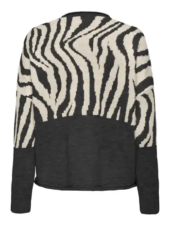 ONLJADE ZEBRA LS O-NECK CC KNT