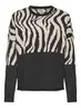 ONLJADE ZEBRA LS O-NECK CC KNT