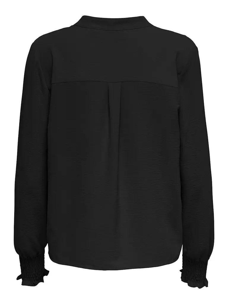 ONLMETTE V-NECK LS SMOCK TOP NOOS WVN