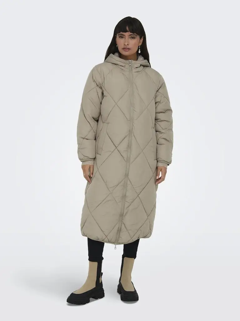 ONLNEWTAMARA X-LONG QUILTED COAT CC OTW