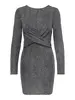 ONLQUEEN L/S GLITTER TWIST DRESS JRS