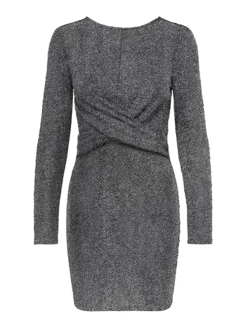 ONLQUEEN L/S GLITTER TWIST DRESS JRS