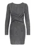 ONLQUEEN L/S GLITTER TWIST DRESS JRS