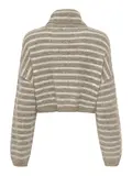 ONLTALIO LS STRIPE SHORT ROLLNECK BF KNT