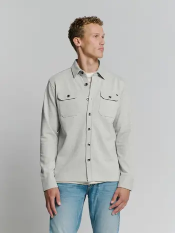 Overshirt Button Closure Sweat