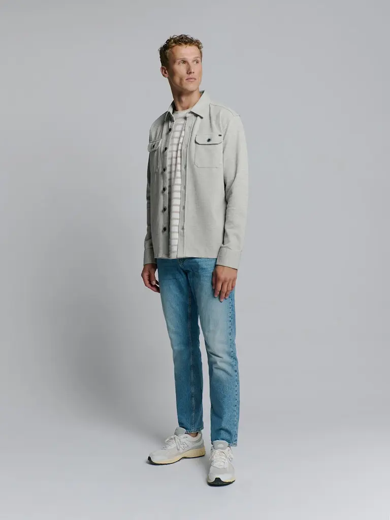 Overshirt Button Closure Sweat