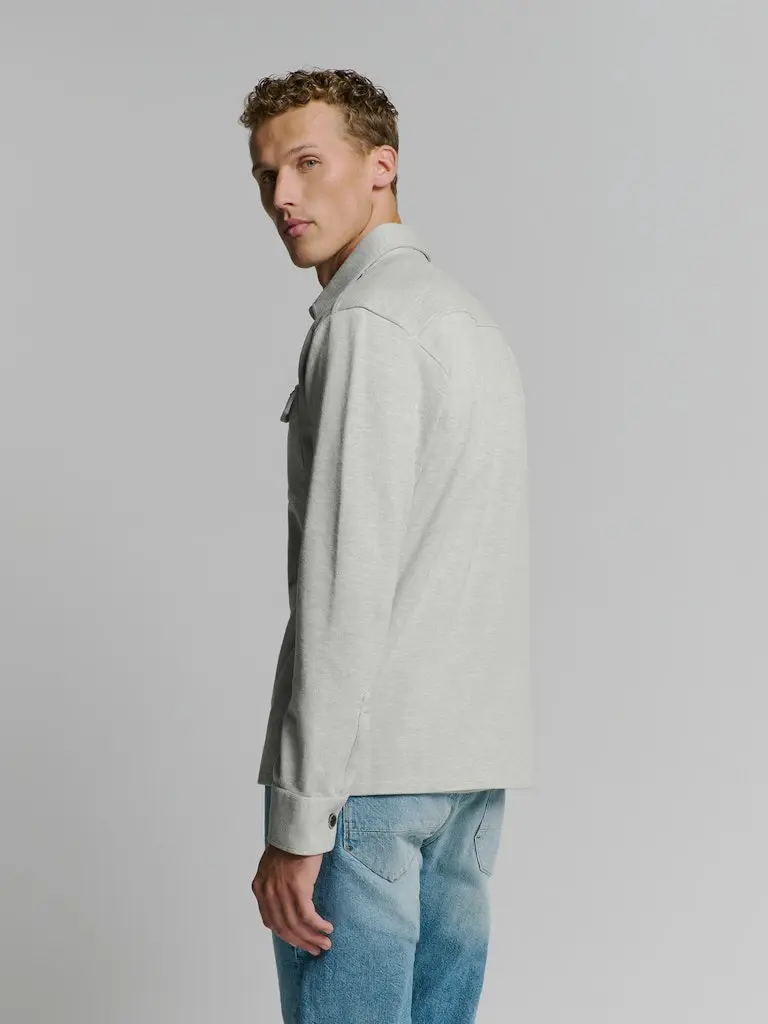 Overshirt Button Closure Sweat