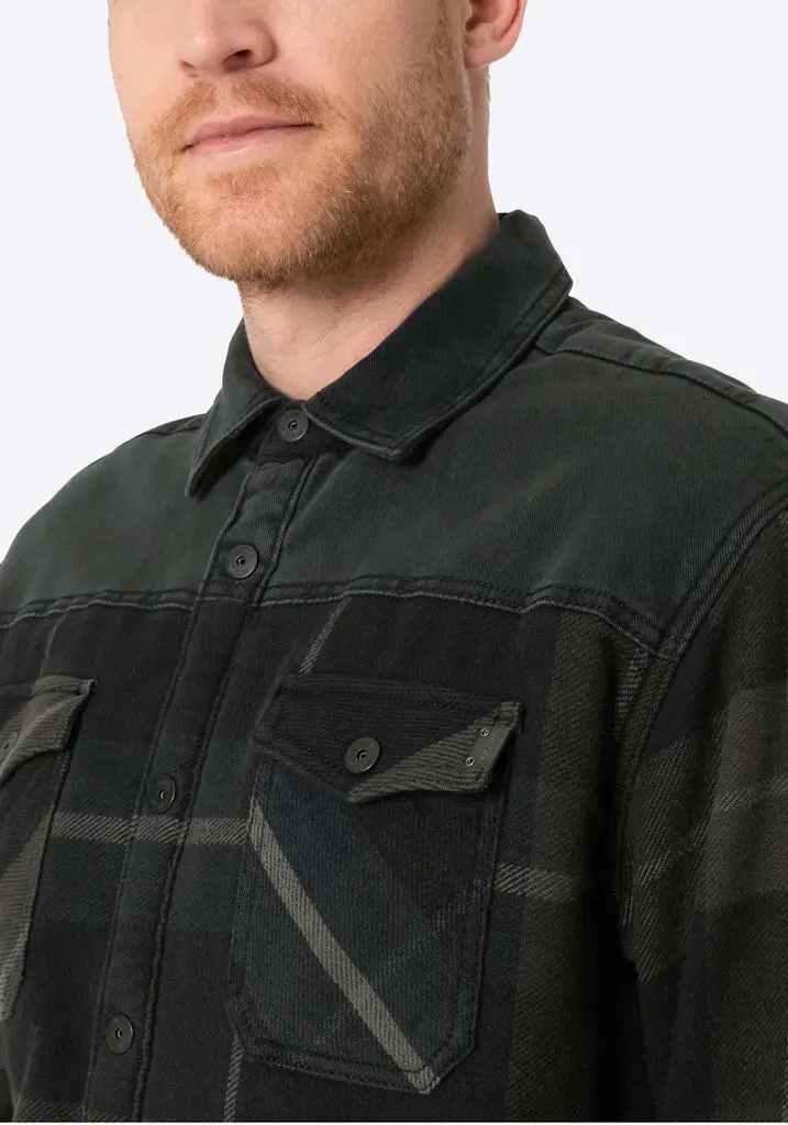 Overshirt Fabricmix padded