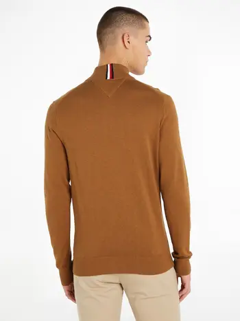 PIMA ORG CTN CASHMERE ZIP MOCK