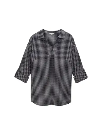 Plus - Flanellbluse mit Karomuster