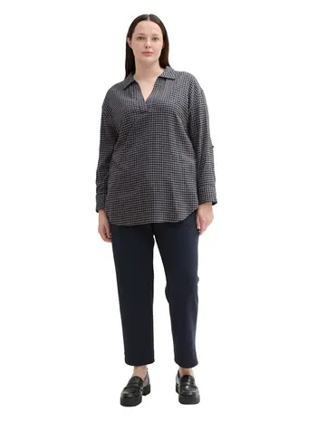 Plus - Flanellbluse mit Karomuster