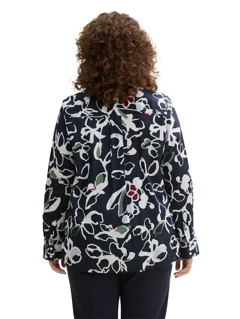 Plus - Gemusterte Bluse