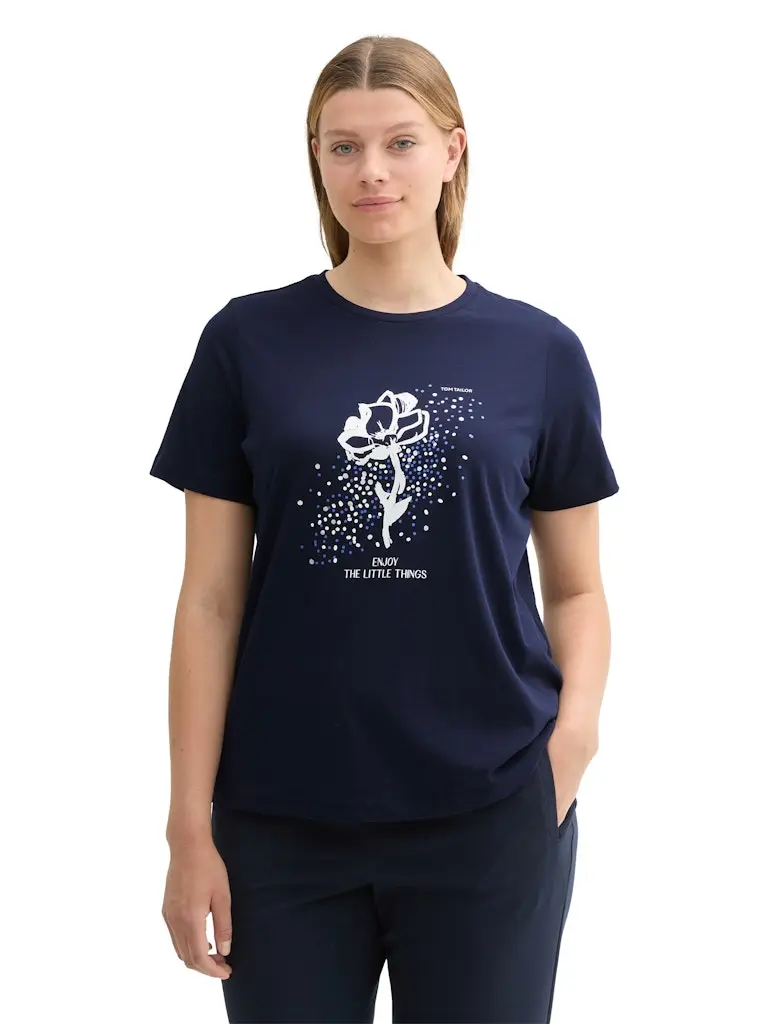 Plus - Print T-Shirt mit Bio-Baumwolle