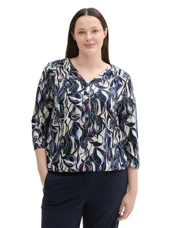 Plus Size - Basic Bluse mit Print