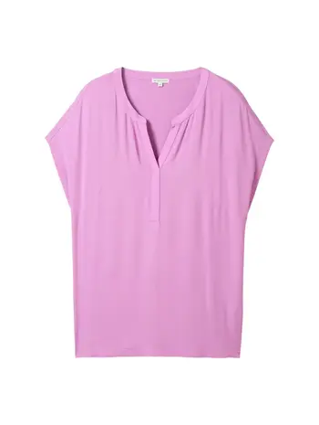 Plus Size - Fabric mix T-Shirt