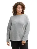 Plus Size - Sweatshirt mit Knopfdetails