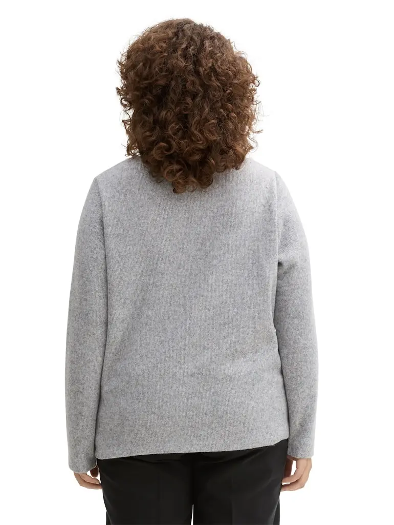 Plus Size - Sweatshirt mit Knopfdetails