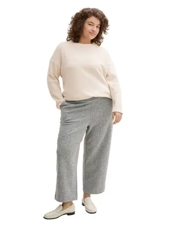 Plus Size - Sweatshirt mit Waffelstruktur