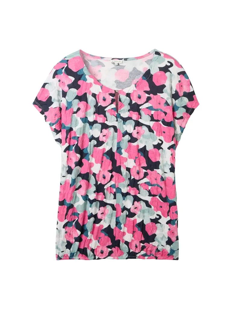 Plus - T-Shirt mit Allover Print