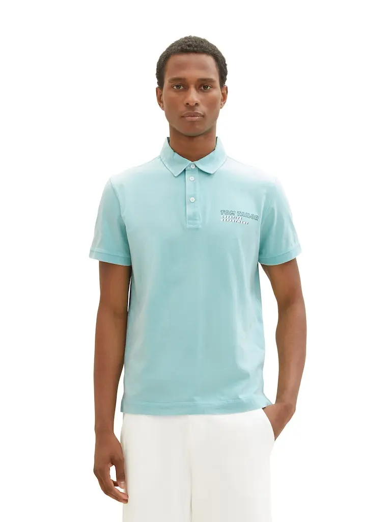 Poloshirt mit Logo Print