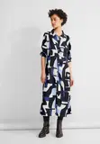 Print Hemdblusenkleid