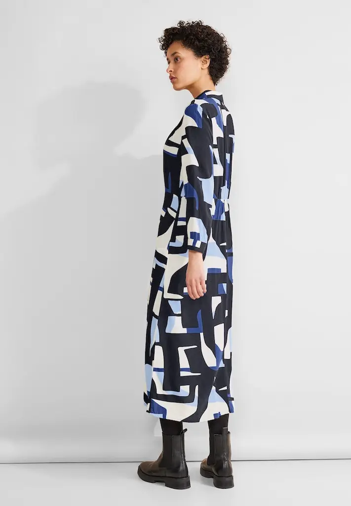 Print Hemdblusenkleid