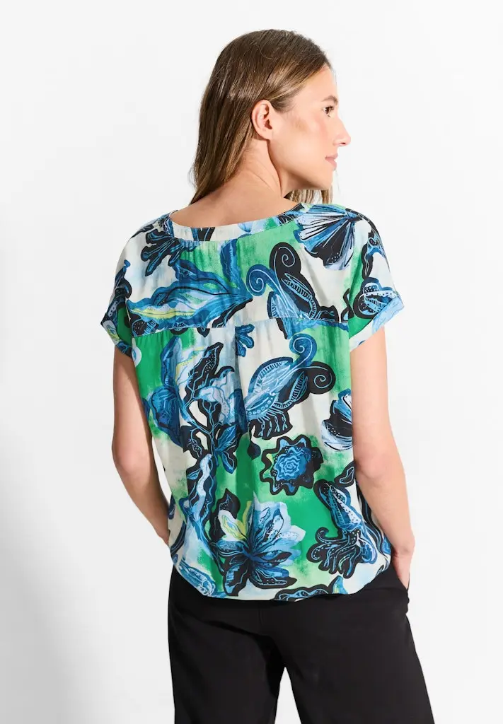 Print Viskose Bluse