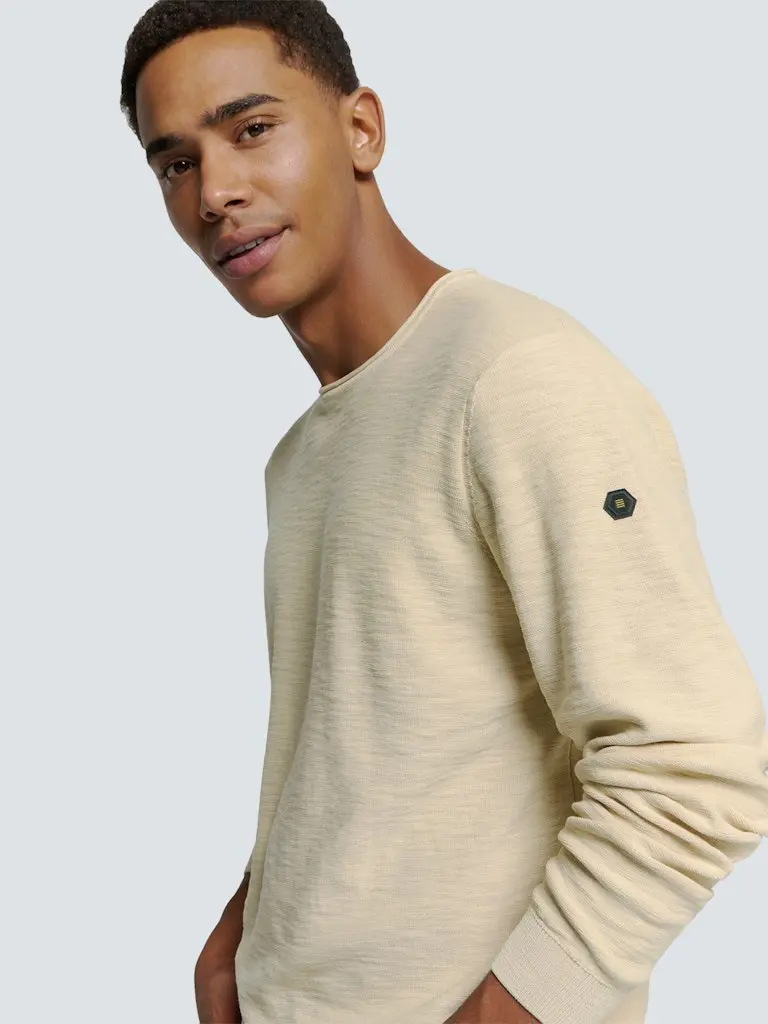 Pullover Crewneck Garment Dyed + Stone Washed