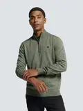 Pullover Half Zip 2 Coloured Melange