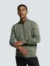 Pullover Half Zip 2 Coloured Melange