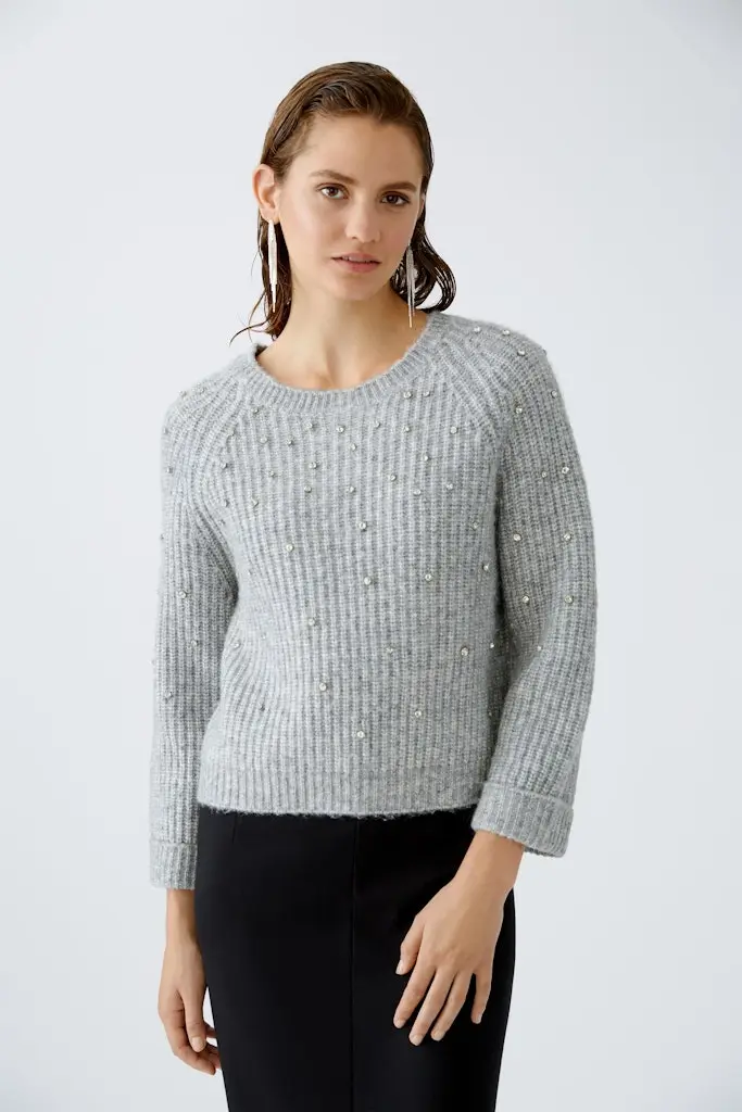 Pullover mit Wolle und Alpaka