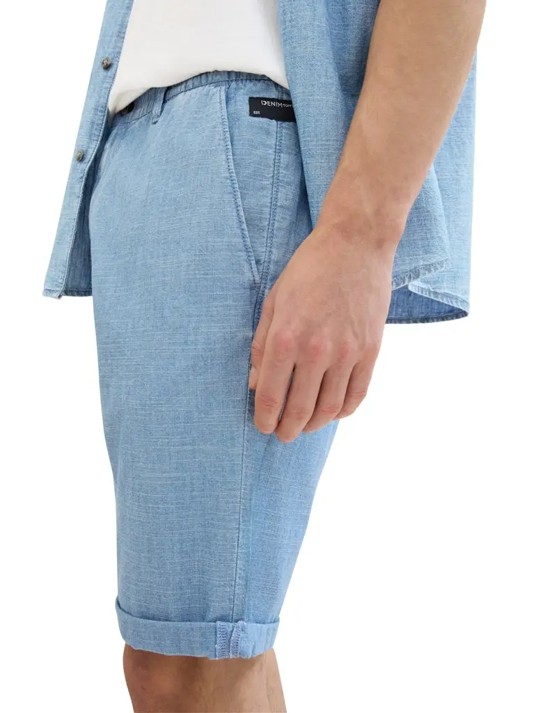 Regular Chambray Shorts