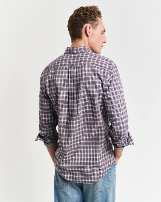 Regular Fit Classic Popeline Hemd mit Tartan-Muster