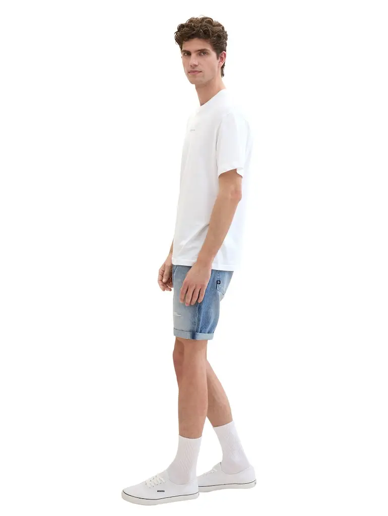 Regular Shorts mit recycelter Baumwolle