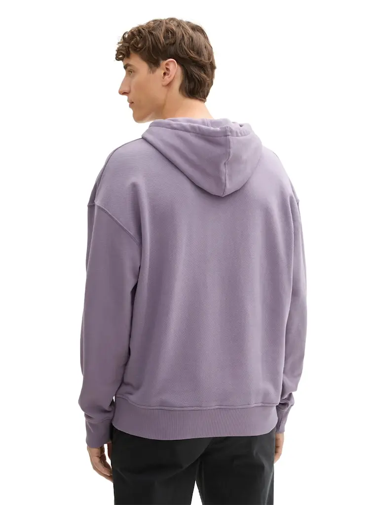 Relaxed Hoodie mit Logo Stickerei