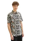 relaxed printed slubyarn shirt