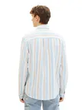 relaxed striped twill shirt